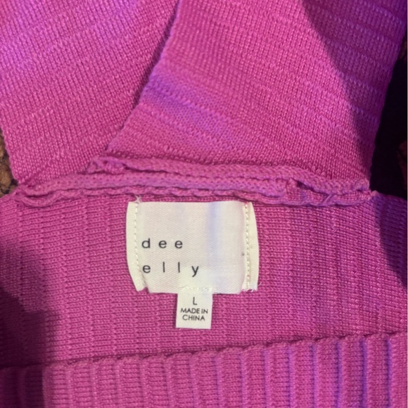 Pink Ribbed Knit Tank Top - Picture 3 of 3